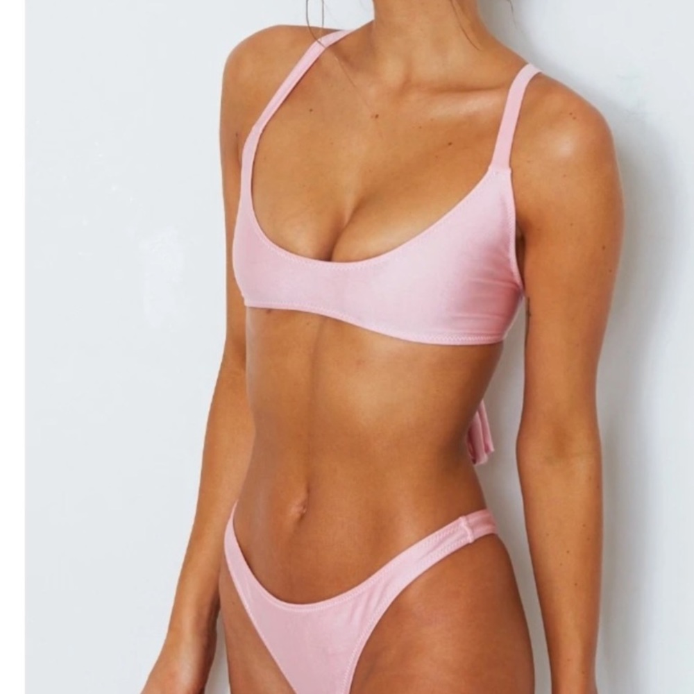 Neon green swimsuit